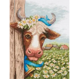 Kryželio siuvinėjimo rinkinys PANNA „Rūtose“ 15 x 20,5 cm PJ-7212