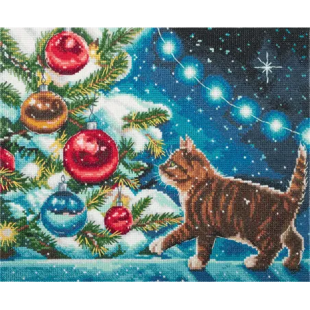 Набор для вышивания крестом PANNA "Озорной котенок" 25x19.5 см PPR-7425