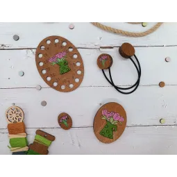 Magnetischer Nadelhalter. Blumen KF059/204P