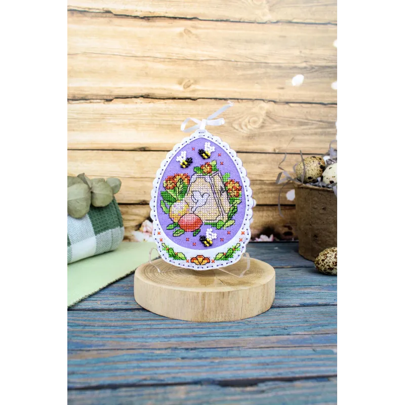 Kreuzstich -Kit "Frohe Easter" 11x8 cm ST-1095