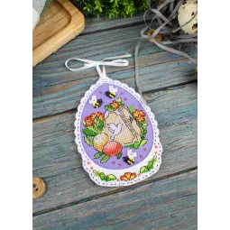 Cross stitch kit "Happy Easter" 11x8 cm ST-1095
