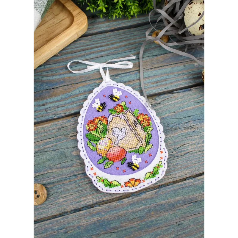 Cross stitch kit "Happy Easter" 11x8 cm ST-1095