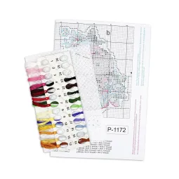 Kryželiu siuvinėjimo rinkinys "Velykinis pyragas su glaistu" 10x9 cm SR-1172