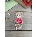 Cross stitch kit "Boy with an Easter basket" 13x5 cm SR-1171