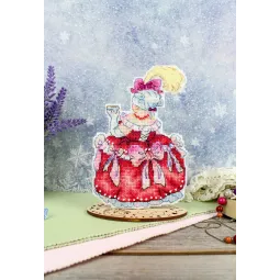 Kryželiu siuvinėjimo rinkinys „Pirmoji sesuo“ 16x10 cm SR-1116