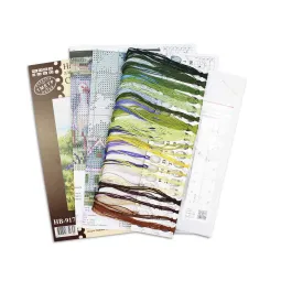 Набор для вышивания крестом "Лето в деревне" 20x16 см SNV-917