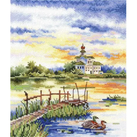 Cross Stitch Kit "Гармония утра" 20x16 см SNV-916