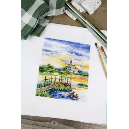 Cross stitch kit "Harmony of the morning" 20x16 cm SNV-916