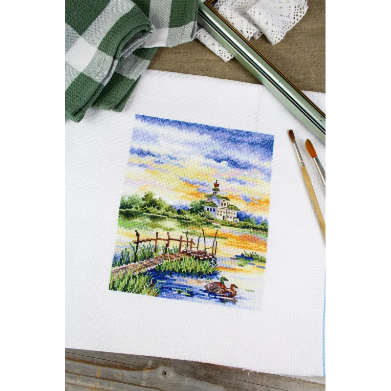 Cross stitch kit "Harmony of the morning" 20x16 cm SNV-916