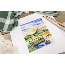 Cross stitch kit "Harmony of the morning" 20x16 cm SNV-916