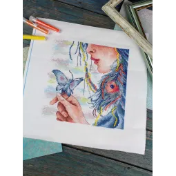 Cross stitch kit "My soul" 20x20 cm SNV-907