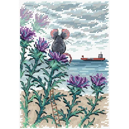 Cross stitch kit "A piece of the sea" 18x13 cm SM-985