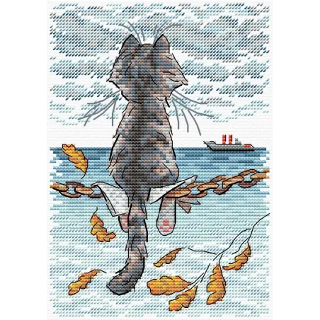 Cross stitch kit "Melancholy" 18x13 cm SM-784