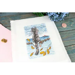 Kreuzstich-Set "Melancholie" 18x13 cm SM-784