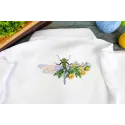 Water-soluble canvas cross stitch kit "Flower dragonfly" 9x17 cm SV-1034