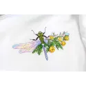 Water-soluble canvas cross stitch kit "Flower dragonfly" 9x17 cm SV-1034