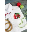 Water-soluble canvas cross stitch kit "Flower ladybug" 9x9 cm SV-1033 Water-soluble canvas cross stitch kit "Flower ladybug" 9x9 cm SV-1033