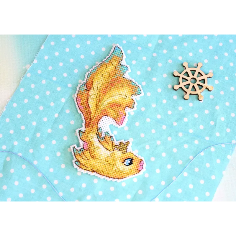 Kit de point de croix "Faites un vœu" 12x8 cm SR-898