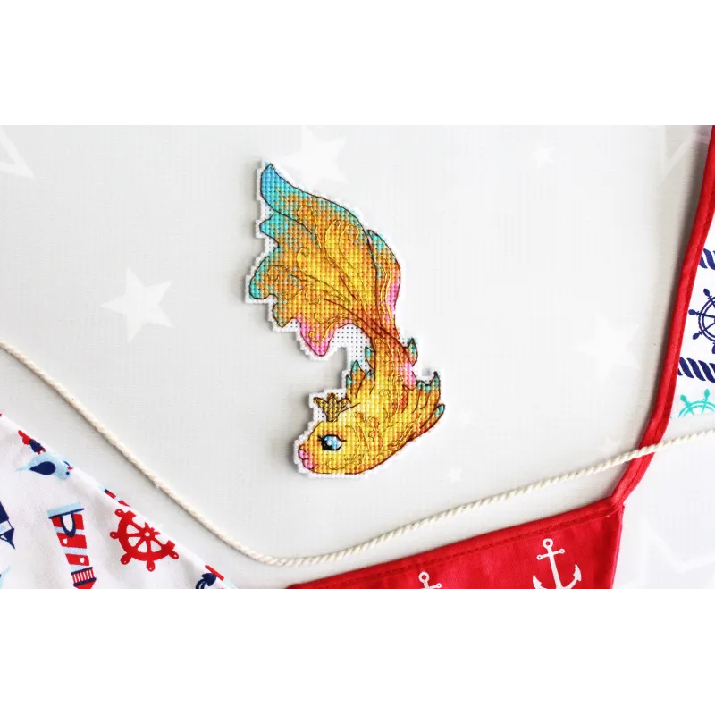 Kit de point de croix "Faites un vœu" 12x8 cm SR-898