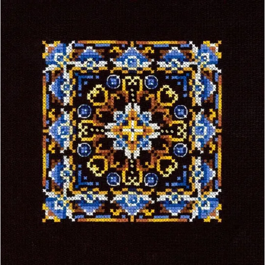 Cross stitch kit "Persian Motifs. Pattern 4" 11x11 cm SNV-974