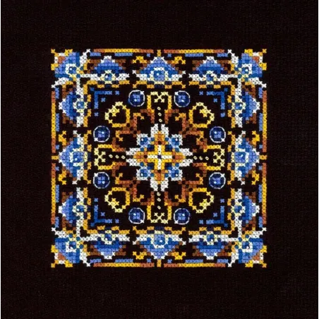 Cross stitch kit "Persian Motifs. Pattern 4" 11x11 cm SNV-974