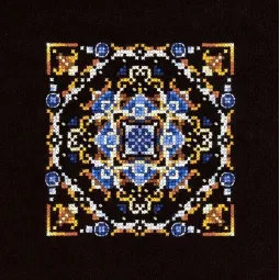 Cross stitch kit "Persian Motifs. Pattern 2" 11x11 cm SNV-968