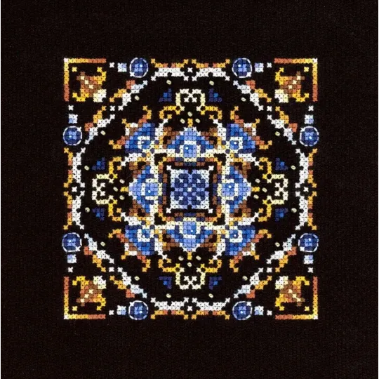 Cross stitch kit "Persian Motifs. Pattern 2" 11x11 cm SNV-968