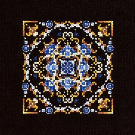 Cross stitch kit "Persian Motifs. Pattern 2" 11x11 cm SNV-968