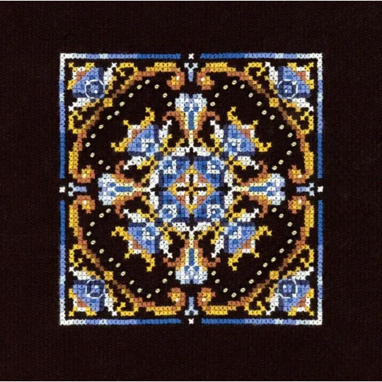 Cross Stitch Kit "Персидские мотивы. Работ 1" 11x11 см SNV-967