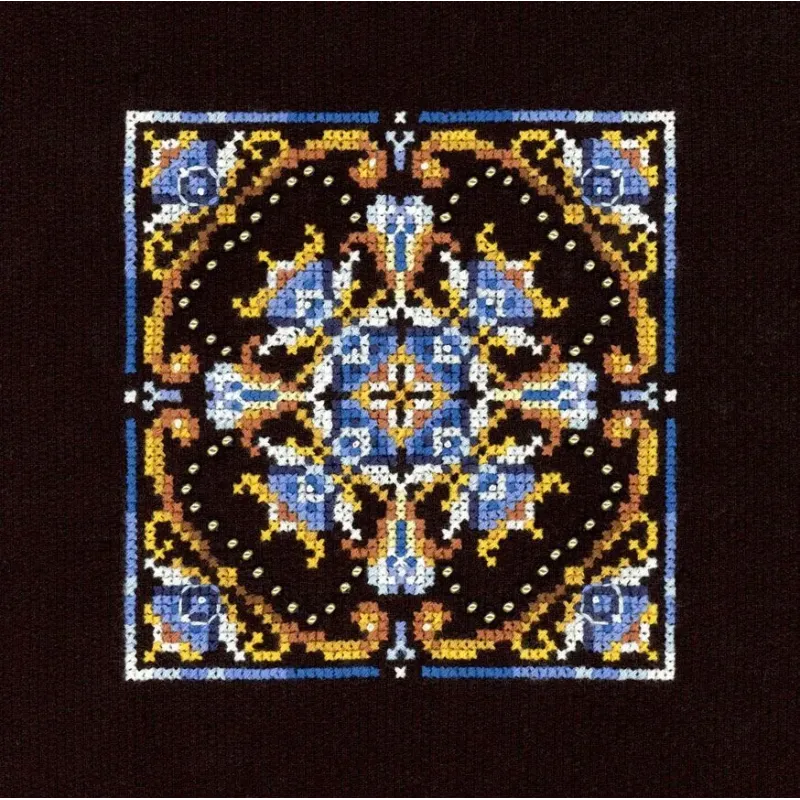 Cross stitch kit "Persian Motifs. Pattern 1" 11x11 cm SNV-967