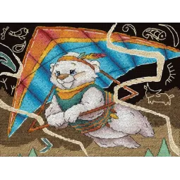 Набор для вышивания крестом «Первый полет» 15x20 см SNV-958