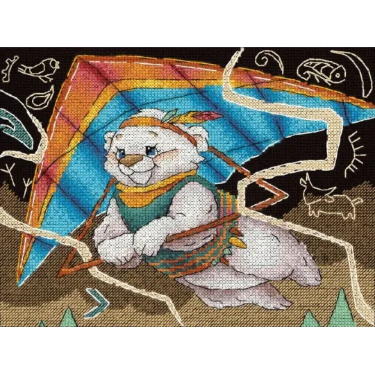 Cross Stitch Kit "Первый рейс" 15x20 см SNV-958