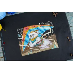 Kreuzstich-Set "Erster Flug" 15x20 cm SNV-958