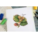 Cross stitch kit "Gifts of nature. Hazel" 13x13 cm SNV-912