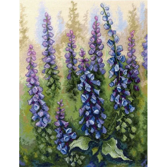 Cross -Stitch -Kit "Ungewöhnliche Foxglove" 27x20 cm SNV-909