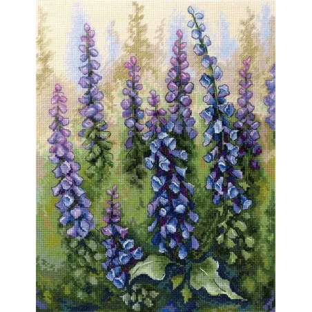 Cross Stitch Kit "Необычный Foxglove" 27x20 см SNV-909