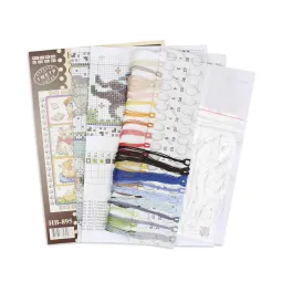 Kreuzstich-Set "Sampler. Welpenfreude" 20x20 cm SNV-895