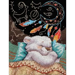 Cross stitch kit "Sweet dreams" 20x15 cm SNV-893