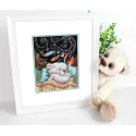 Cross stitch kit "Sweet dreams" 20x15 cm SNV-893