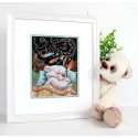 Cross stitch kit "Sweet dreams" 20x15 cm SNV-893