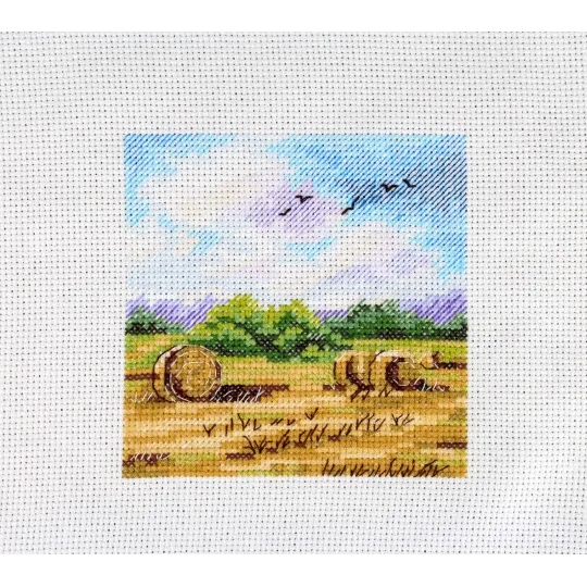 Cross stitch kit "Rural expanses" 11x11 cm SM-994