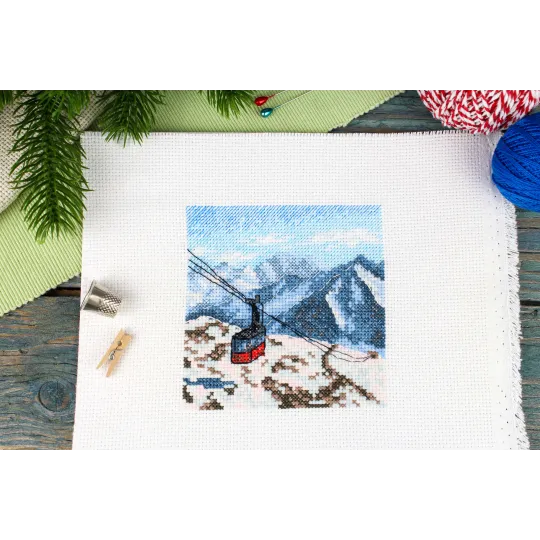 Комплект поперечного стежка "Mountain Trip" 11x11 см SM-986