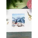 Cross stitch kit "Mountain trip" 11x11 cm SM-986