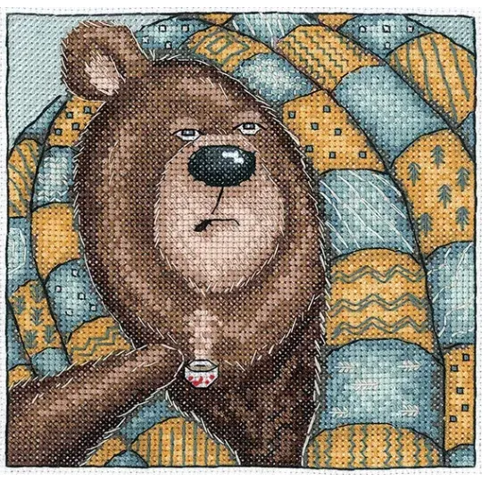 Cross stitch kit "Good morning!" 14,5x14 cm SAND-44