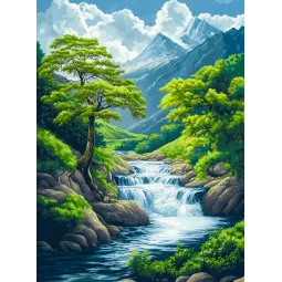 Diamond Painting with subframe Waterfall 30x40 cm VA839