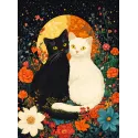 Diamond Painting mit Keilrahmen Katzen 30x40 cm VA837