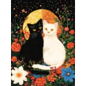Diamond Painting mit Keilrahmen Katzen 30x40 cm VA837