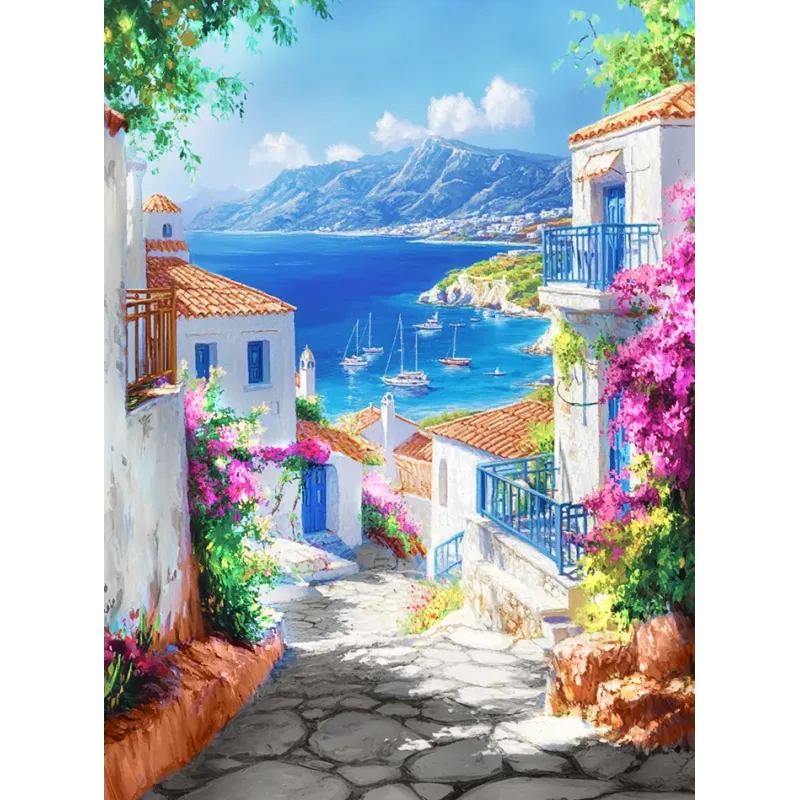 Алмазная живопись с подрамником 
Чудесный залив 30x40 см VA831