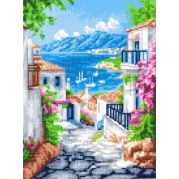 Diamant Painting mit Unterrahmen Wunderbare Bucht 30x40 cm VA831