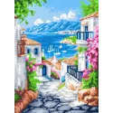 Diamant Painting mit Unterrahmen Wunderbare Bucht 30x40 cm VA831